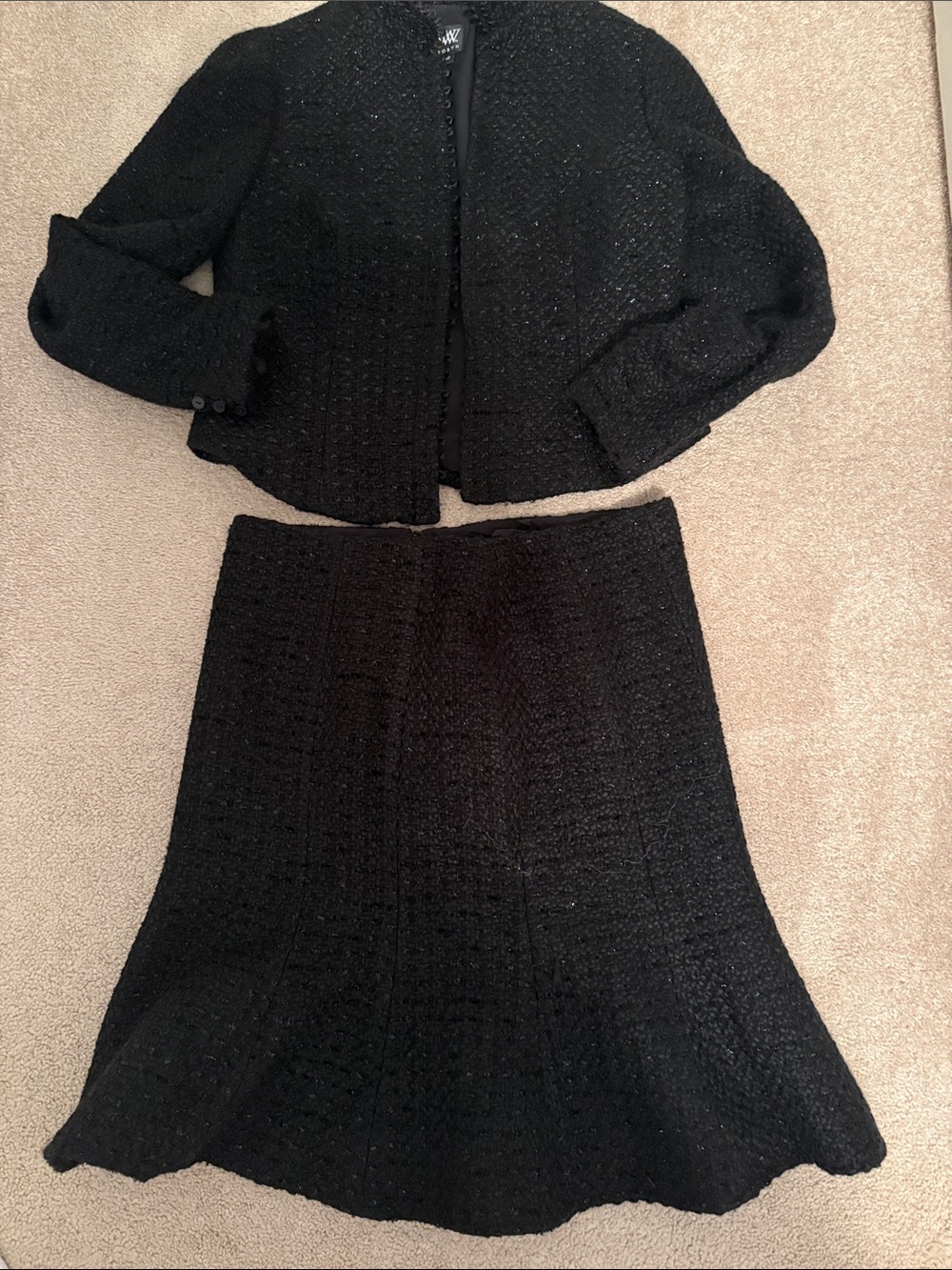Worth Ladies Black Suit Size 10